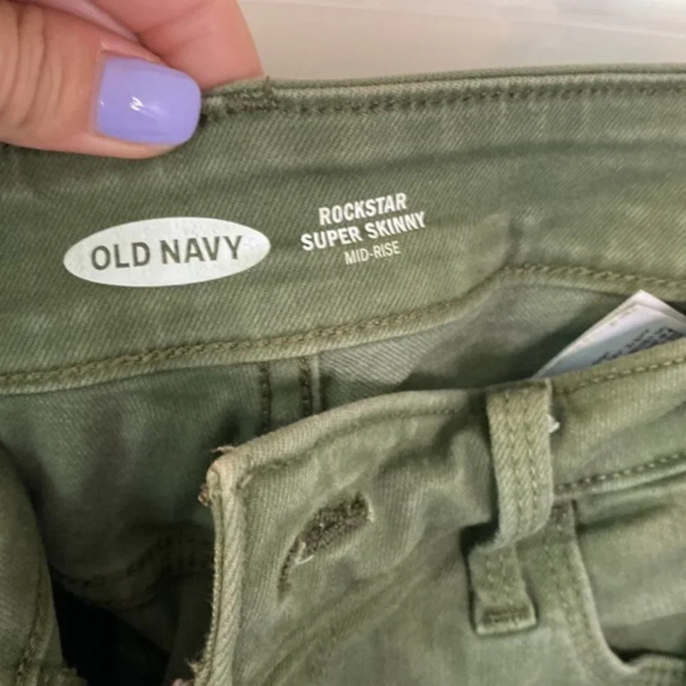 Army green skinny jeans - Picture 2 of 4